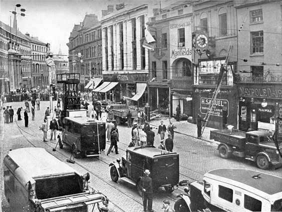 View of Broadgate after the explosion