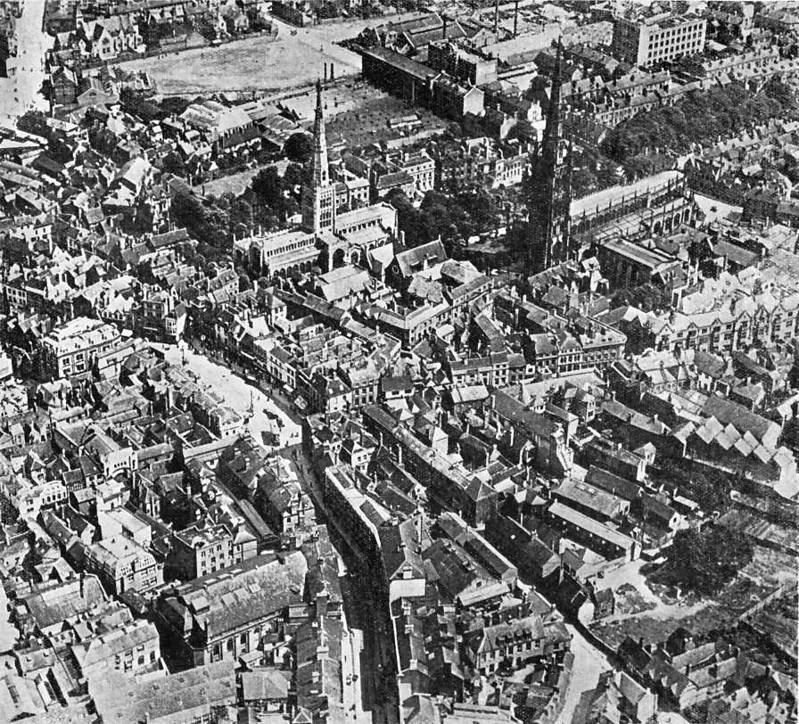 Coventry from the air in the 1920s