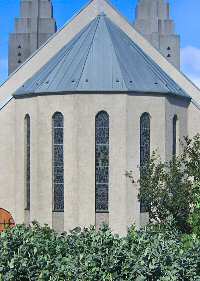 Lutheran Cathedral - displaying some of the glass from St. Michael's cathedral 2005