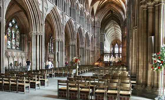 Lichfield Cathedral Inside. of Lichfield Cathedral