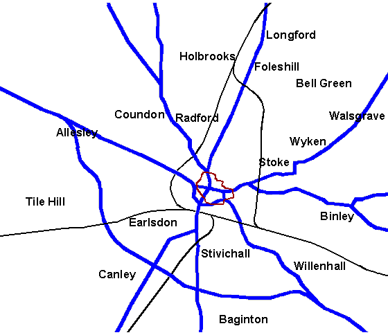 Coventry boundary 1842