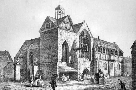 Old Grammar School 1810 Engraving
