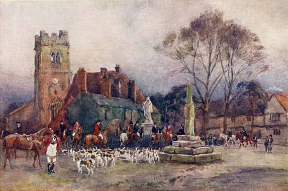 Fred Whitehead's painting of Dunchurch.
