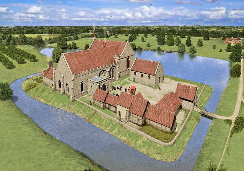 Caludon Castle illustration