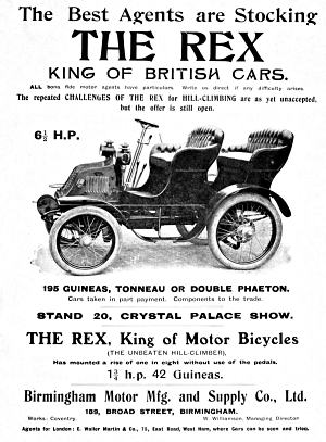 1901 Rex advert