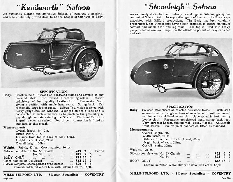 Mills-Fulford sidecars