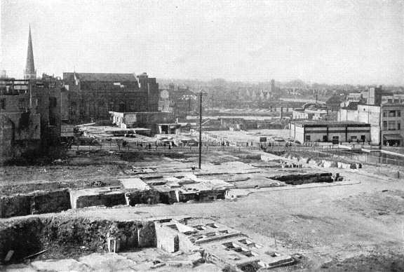 The view from Owen Owen across West Orchard, Market Square and Smithford Street.