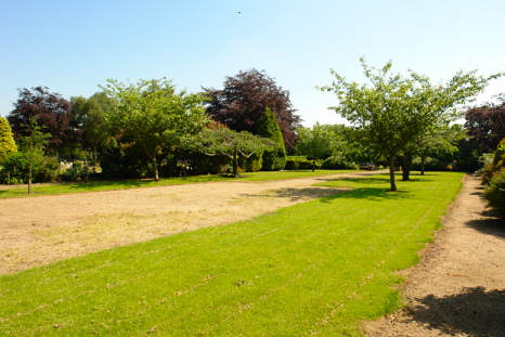 The civilian mass grave as it looks today