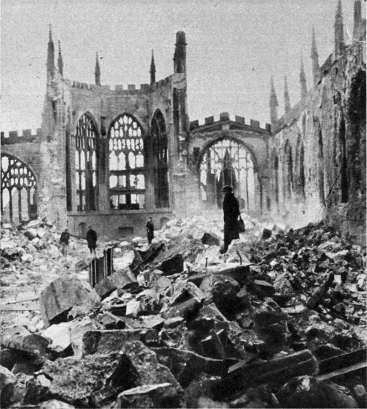 Our Old Cathedral in ruins.