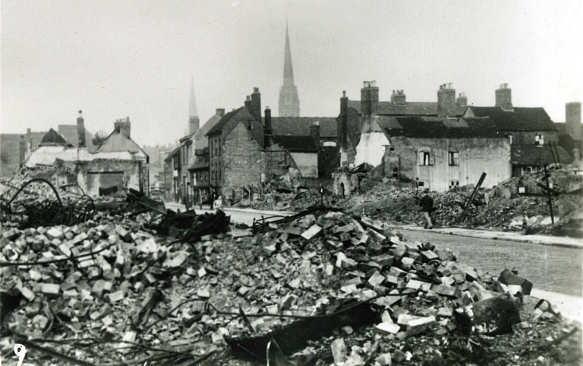 Spon Street some time after the raid.