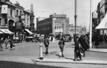 Broadgate before and after the blitz