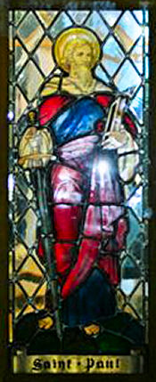 Coventry stained glass in the Church of skirkja. Photo courtesy of BGB, Iceland