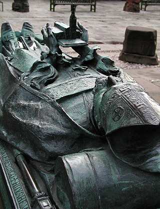 Close-up of the Bishops Tomb in the Old cathedral 2003