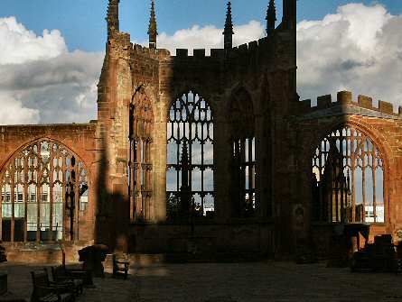 The ruined East end of St. Michael's cathedral 2004