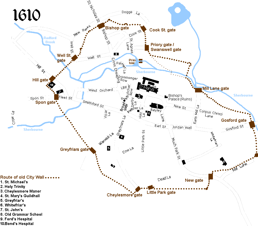 Coventry street map