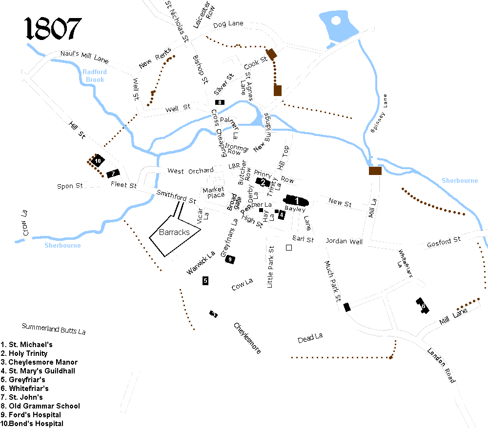 Coventry street map