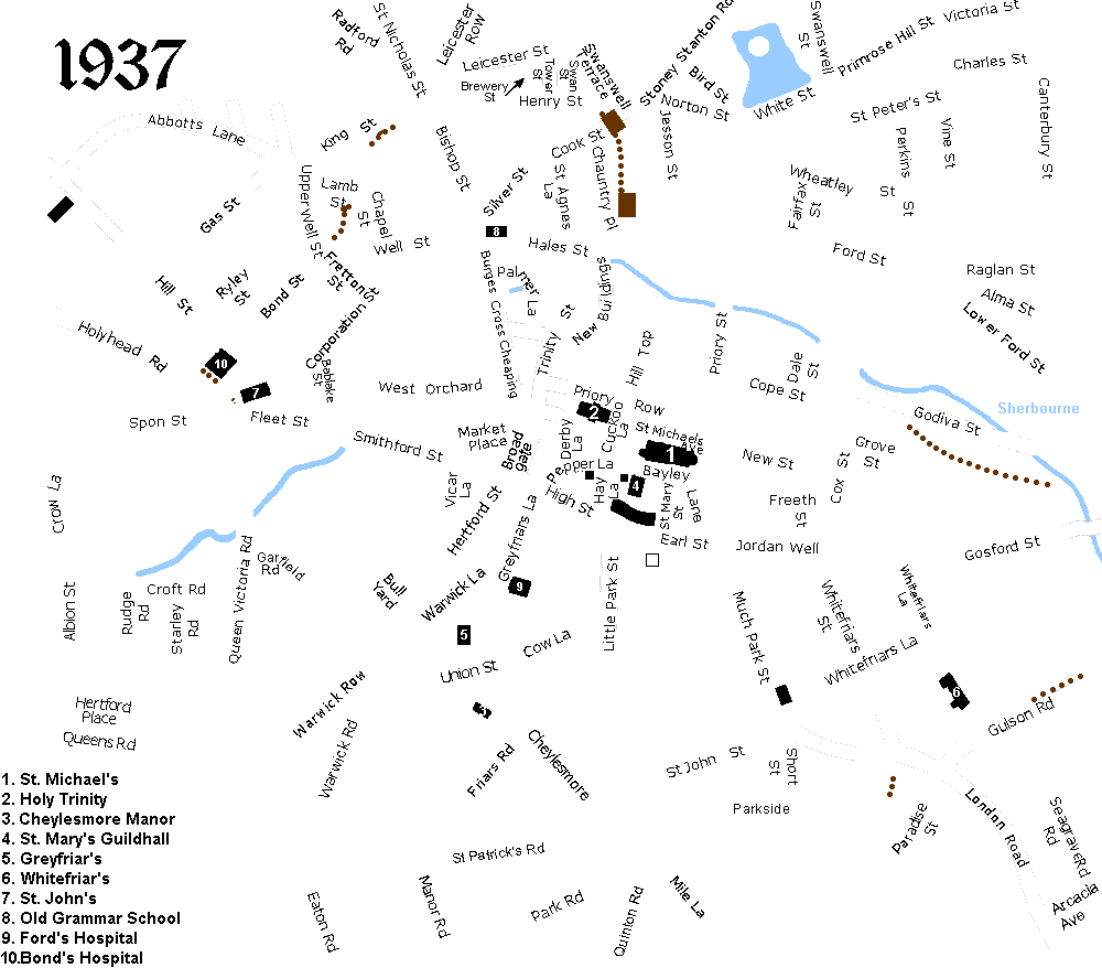 Coventry street map