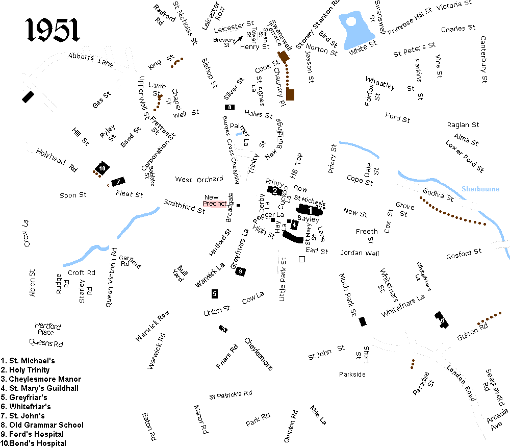 Coventry street map