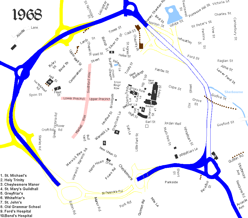 Coventry street map