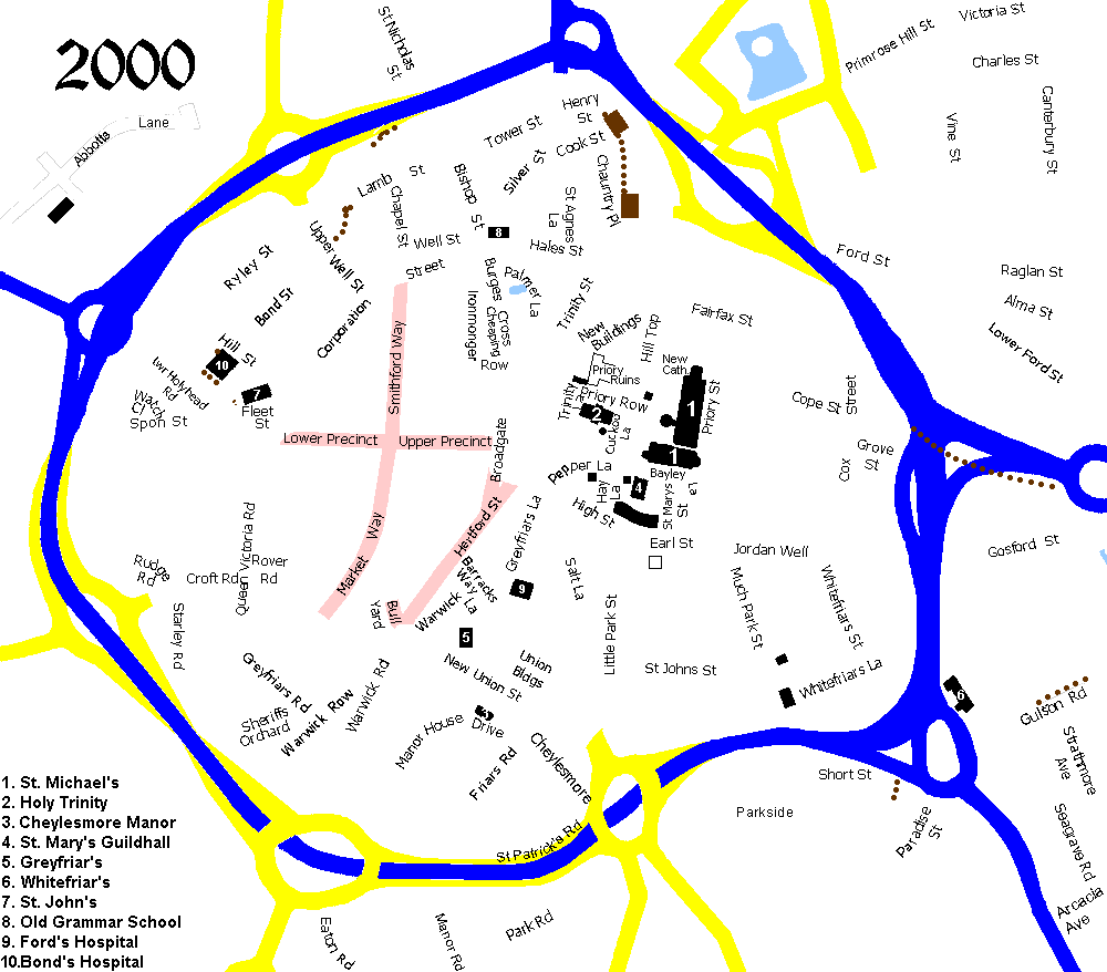 Coventry street map