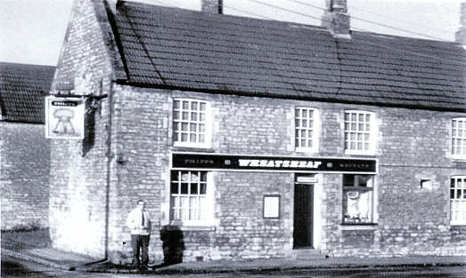 Bill Toseland outside the Wheatsheaf on a sunny Christmas morning in 1968.