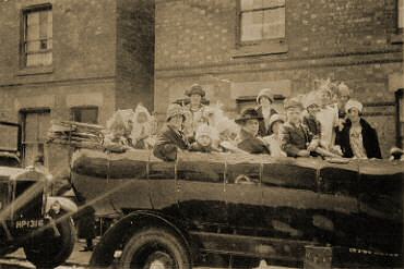 Charabanc full of people