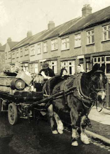 Horse Drawn cart selling fruit & veg