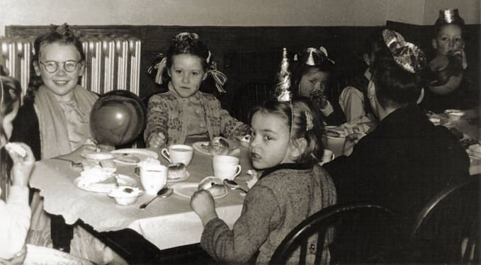 Mick and his sister Marg at one of the Cox Street Easter parties