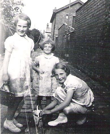 Three girls playing