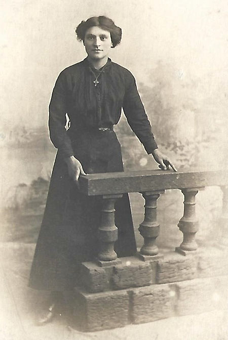 Photo postcard of a lady