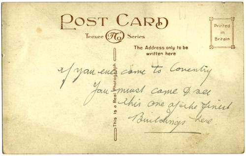 A Postcard from Coventry.
