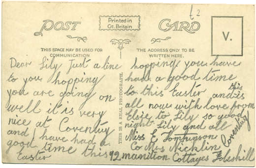 A Postcard from Coventry.