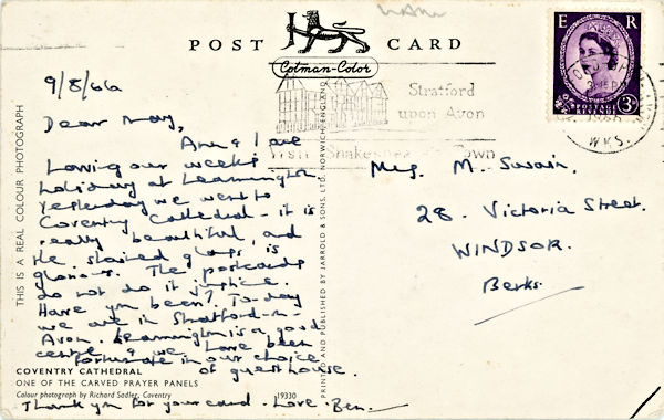 A Postcard from Coventry.