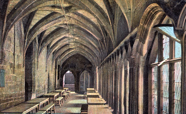 The inside of the Cloister of Whitefriars' Monastery