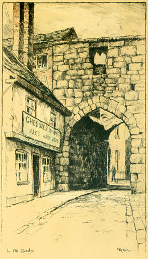 Cook Street Gate - Drawing by Frank Robson c1900