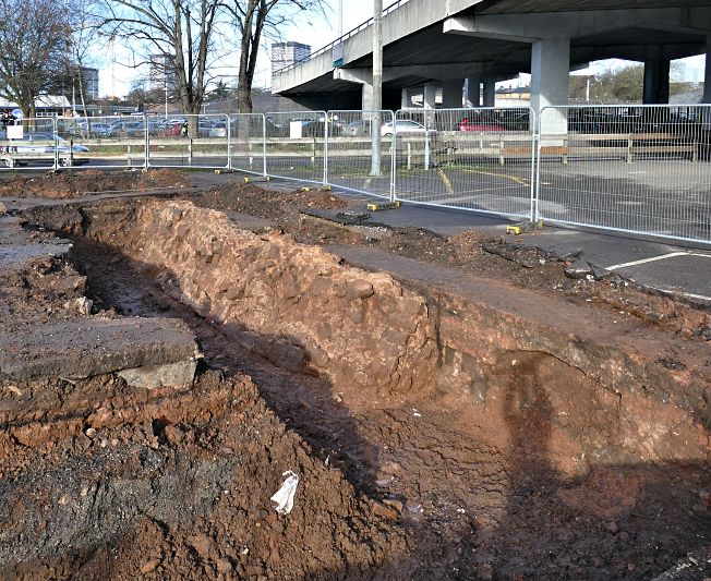 Pool Meadow car-park excavation February 2017